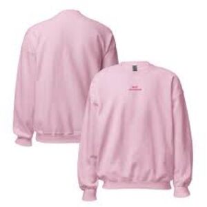 Busy Blooming “Content Creator” Pink Crewneck Sweatshirt – Size XL